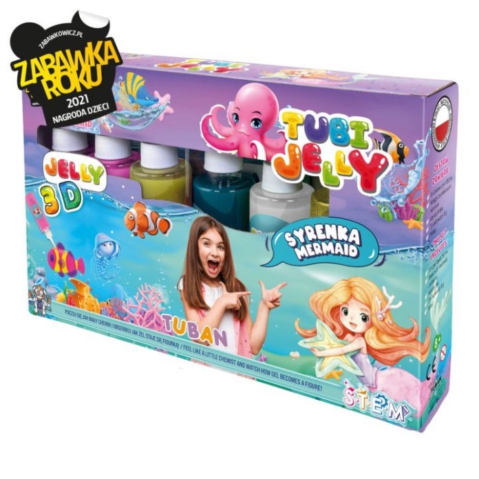 Zestaw kreatywny żelowe figurki 3D Tubi Jelly dla dzieci od 8 lat